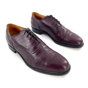 Cole Haan Burgundy Cordovan Leather Wingtip Oxford Dress Shoes‎ Men's Size 9.5 D